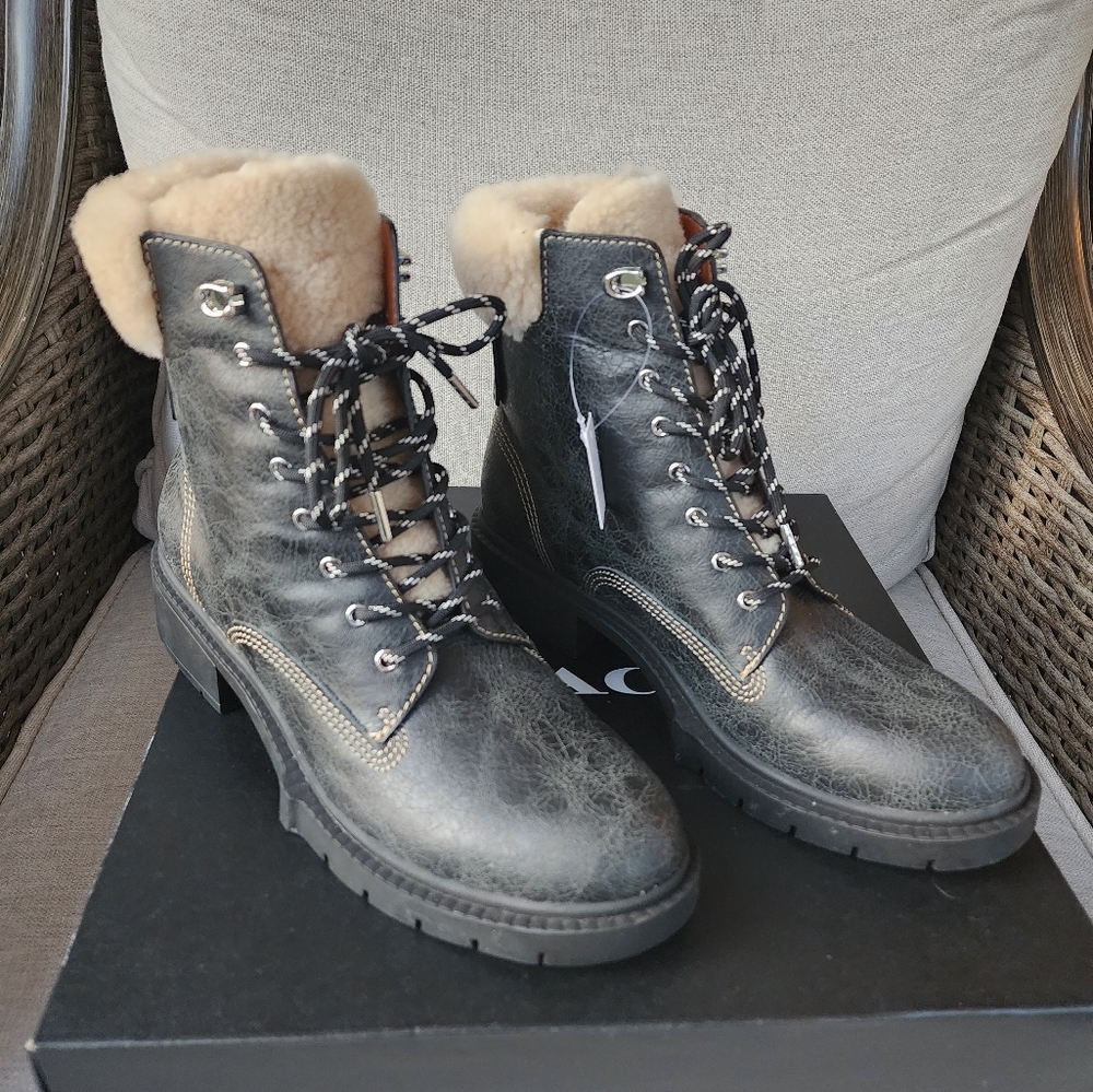 COACH Lorimer Combat Boots - Picture 3 of 8
